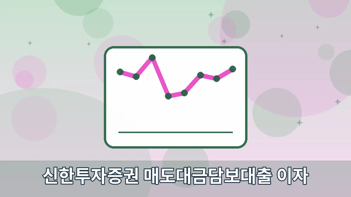 신한투자증권 매도대금담보대출 이자 안내 이미지 4
