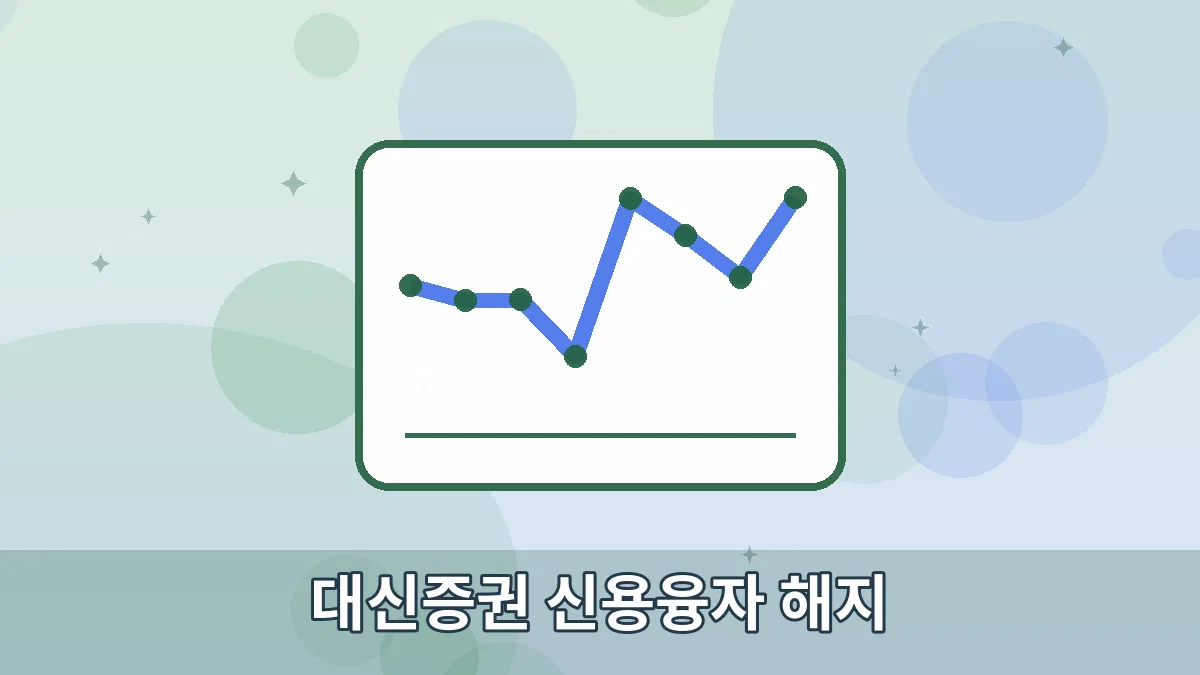 대신증권 신용융자 해지 안내 이미지 1