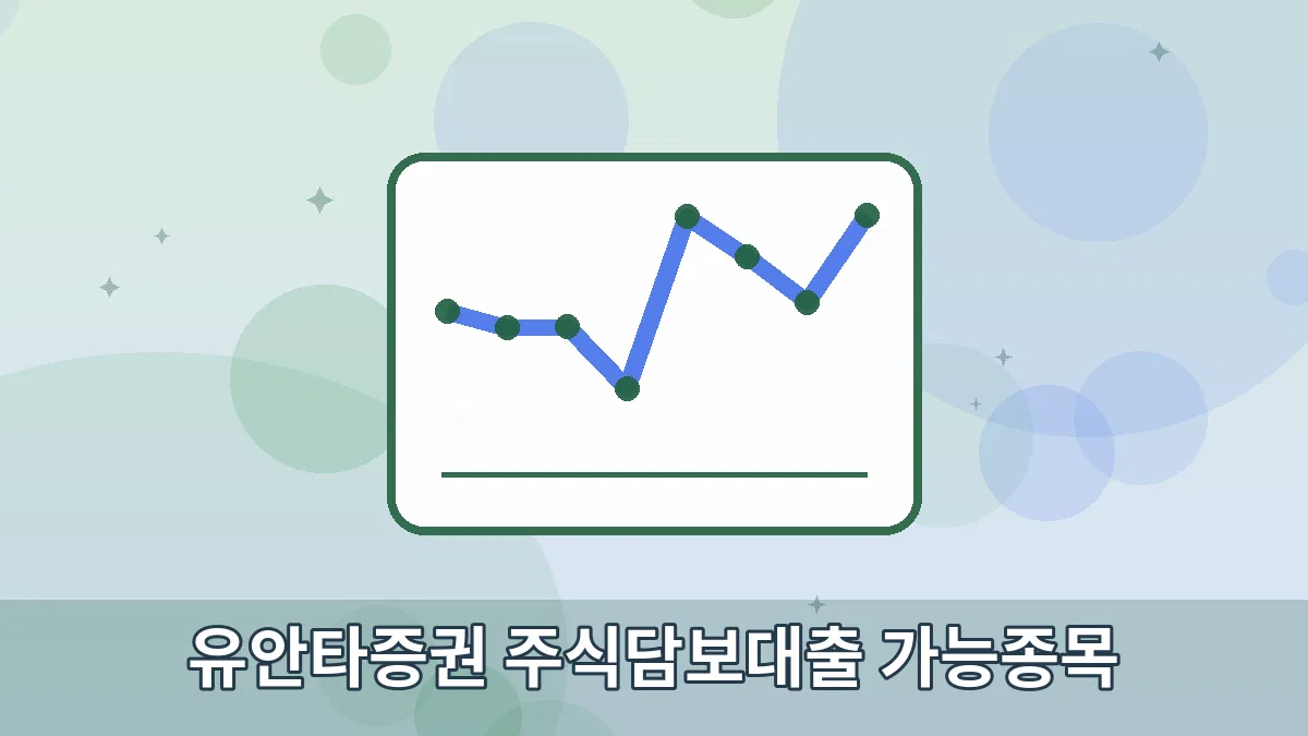 유안타증권 주식담보대출 가능종목 안내 이미지 1