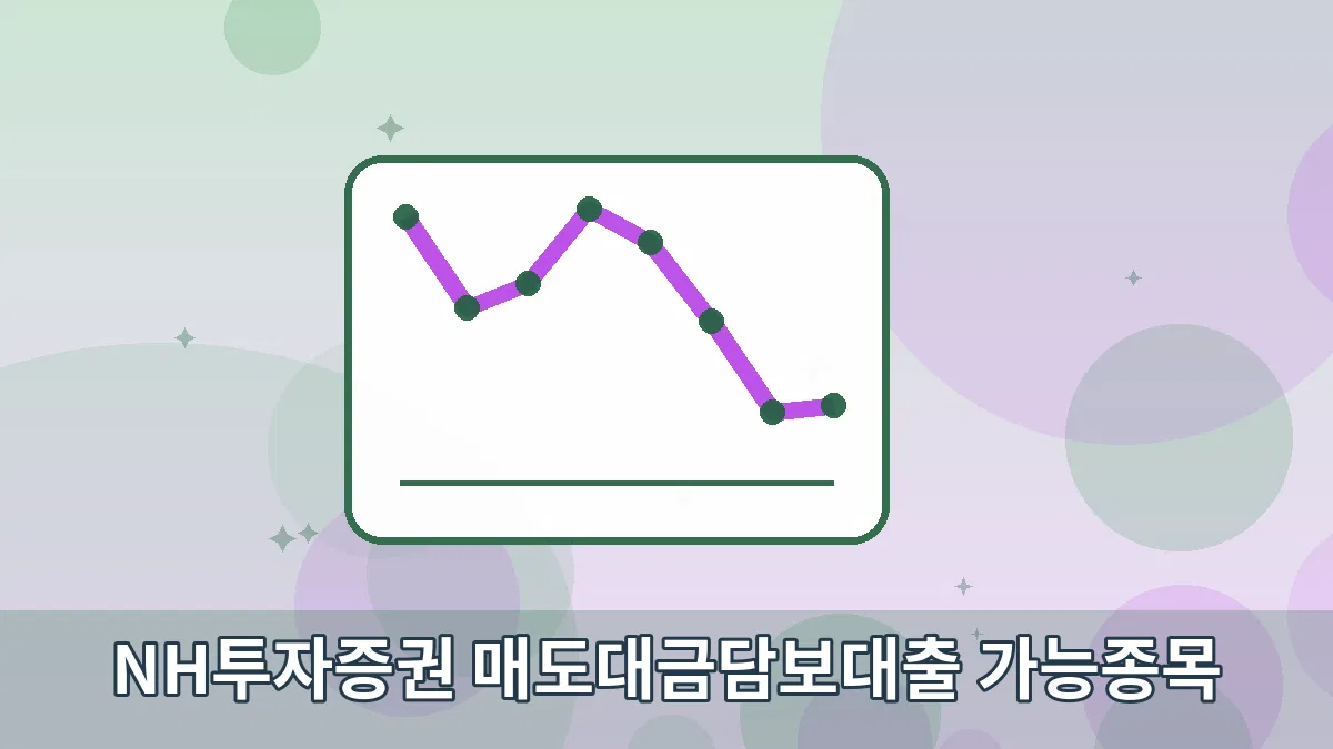 NH투자증권 매도대금담보대출 가능종목 안내 이미지 3
