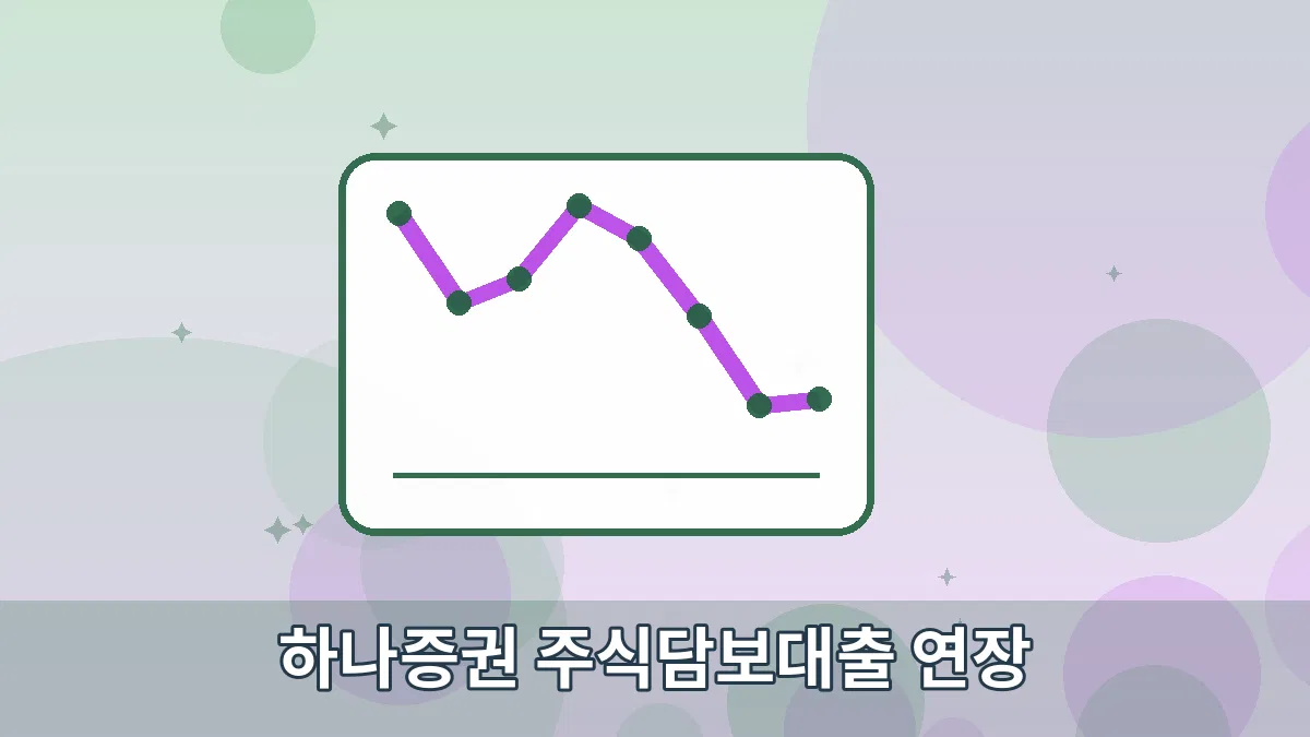 하나증권 주식담보대출 연장 안내 이미지 3