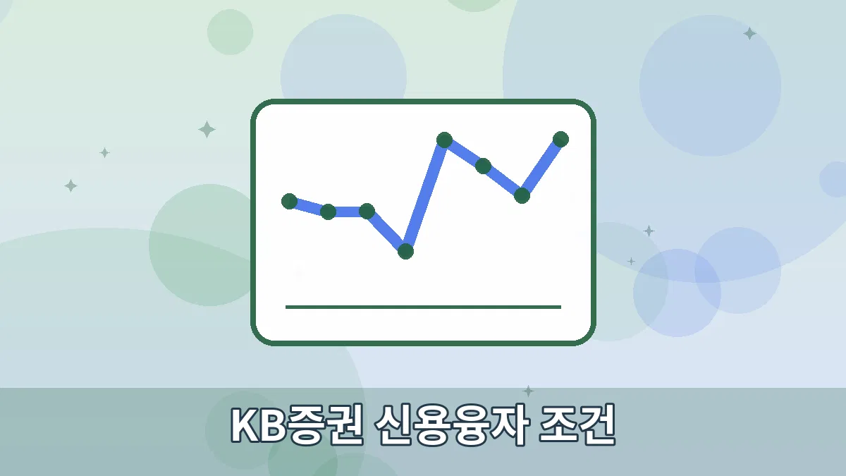 KB증권 신용융자 조건 안내 이미지 1