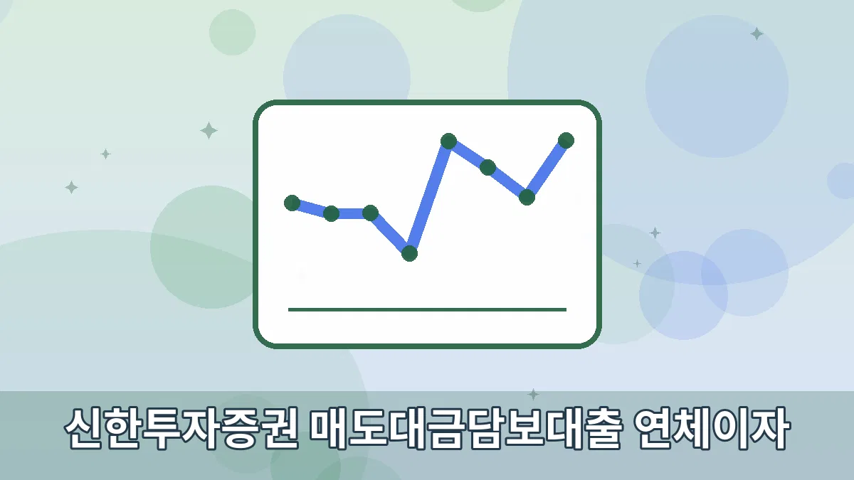 신한투자증권 매도대금담보대출 연체이자 안내 이미지 1