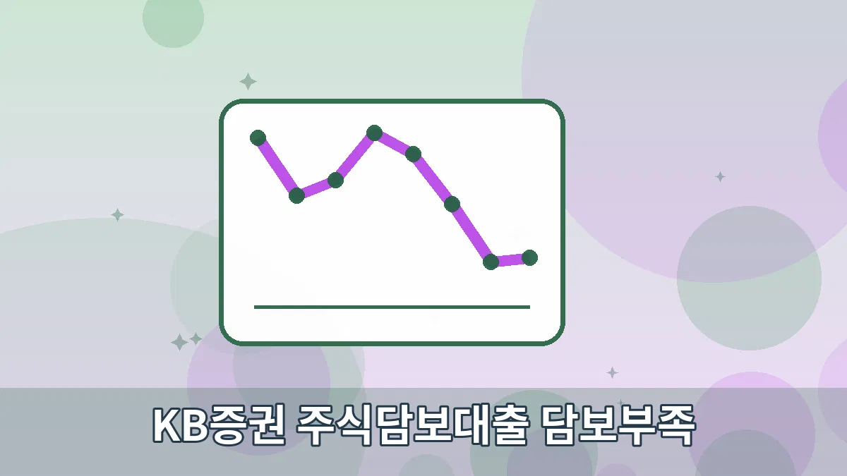 KB증권 주식담보대출 담보부족 안내 이미지 3